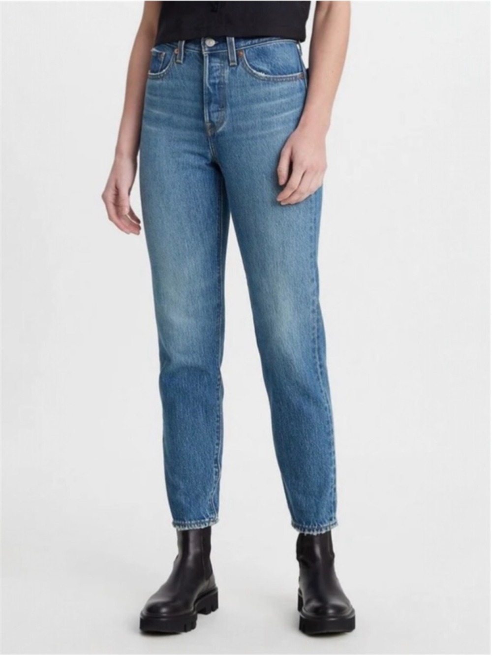 Levi’s Wedgie Fit Ankle Jeans Size 27 Colour Athens Shut It Tapered High Waist